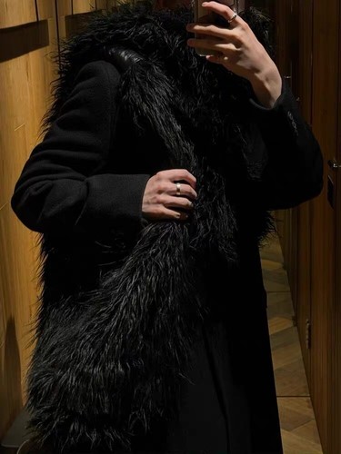 小物 our legacy floss scarf black fake fur Our Legacy - Floss Scarf | HBX - Globally Curated Fashion