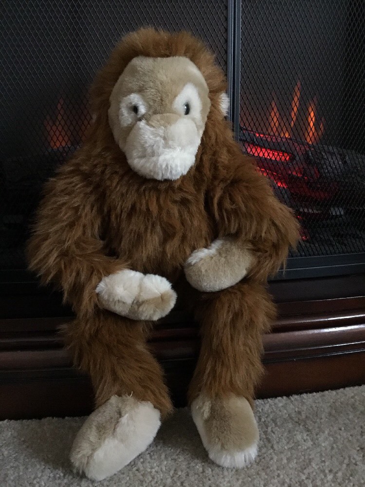 Applause Plush Bravo Orangutan Monkey Stuffed Animal Vintage 1988 Sitting 17