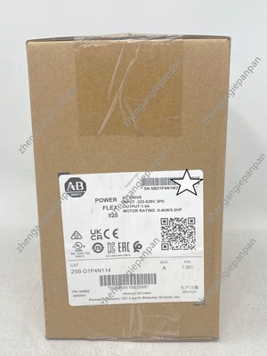 NEW Sealed Allen-Bradley 25B-D1P4N114 /A Power Flex 525 AC Drive, 0.4kW, 0.5HP