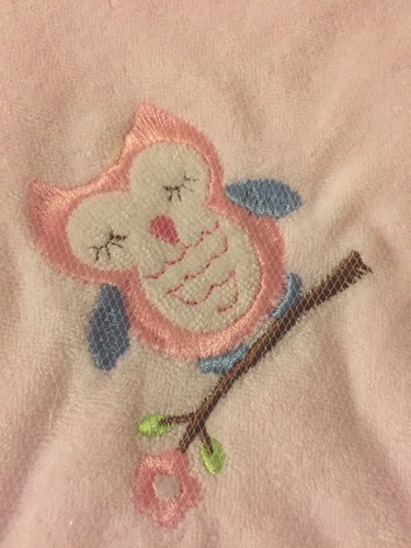 Swiggles Hooded Towel and Washcloth Set Pink Owl GIRLS 6 Piece Set