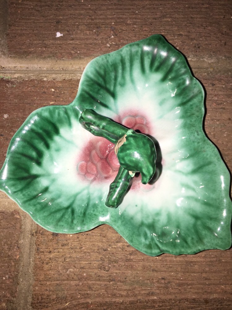 Antique Leprechaun Fairy Pixie Elf Elves Lefton RARE Ceramic Serving Dish Bowl