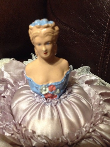 ART DECO STYLE HALF DOLL PIN CUSHION 4