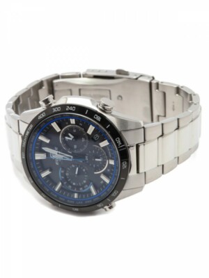 Pre-owned Casio Edifice Radio Solar Eqw-t650db-1ajf Men\\\'s Watch Silver Japan Import