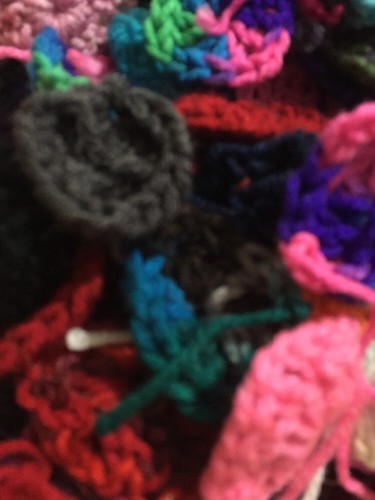 100 Crochet Granny Squares First Round  ONLY for Afghan Solid And Multi Colors