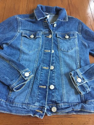 Disney Studio Amassment Airbrushed Tinkerbell Denim Jean Jacket Size XS