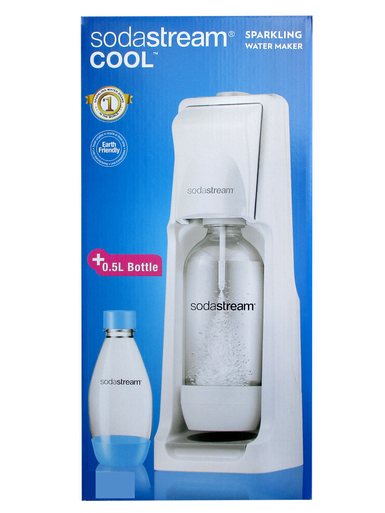 SodaStream Cool Wassersprudler weiß inkl. 2 PET-Flaschen (0,5L   1,0L ...