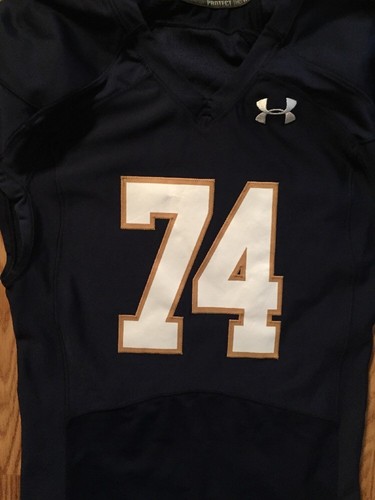 Notre Dame Football 2014 Under Armour Team Issued Home Jersey #74