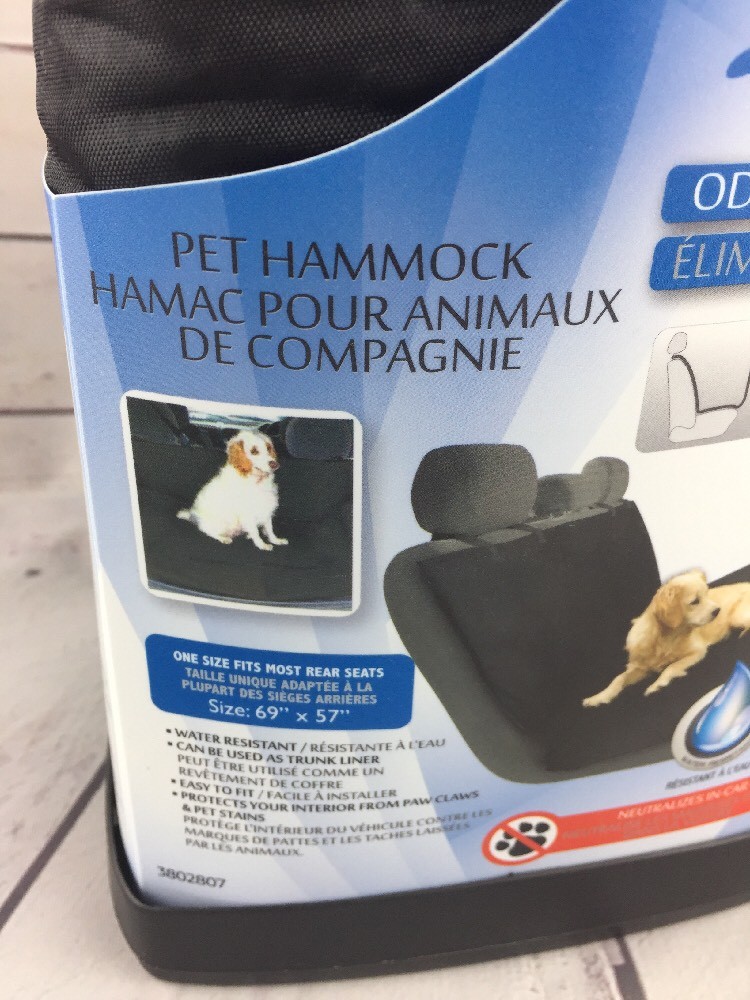 2 Air Drive Fresh Pet Hammock Odor Eliminating Car Seat Cover 69 x 57 In
