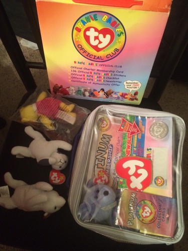 TY Official Membership Kit, Platinum Membership Club, & Teenie Beanie Babies