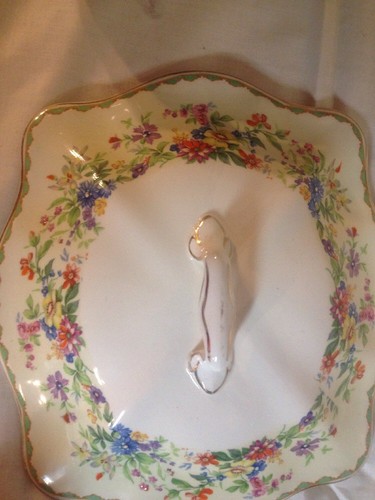 Vintage Johnson Bros Pareek Handeld And Lid Server Made In England