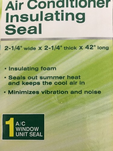 DUCK AC Window Air Conditioner Insulating Strip Seal 2 1/4