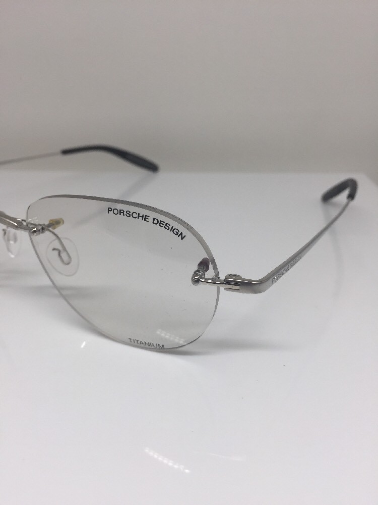 Pre-owned Porsche Design P7003 Titanium Eyeglasses C. C Silver P 7003 Optical 52-17mm In Clear Demo Lenses