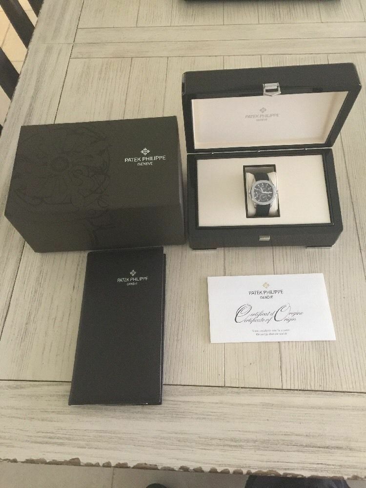 Patek Philippe Men's Large Aquanaut Travel Time Steel 41mm