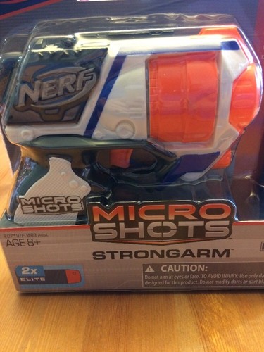 NERF STRONGARM MicroShots Blaster w/ 2 Darts Series 1 N-Strike Elite Hasbro