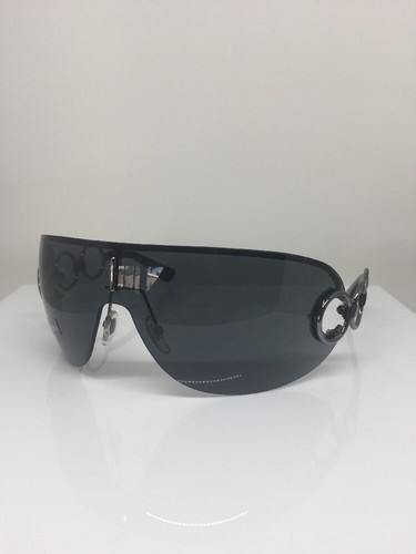 Pre-owned Saint Laurent Yves  Shield Sunglasses Ysl 6115/s Sunglasses C. 6w5 Dark Grey In Gray