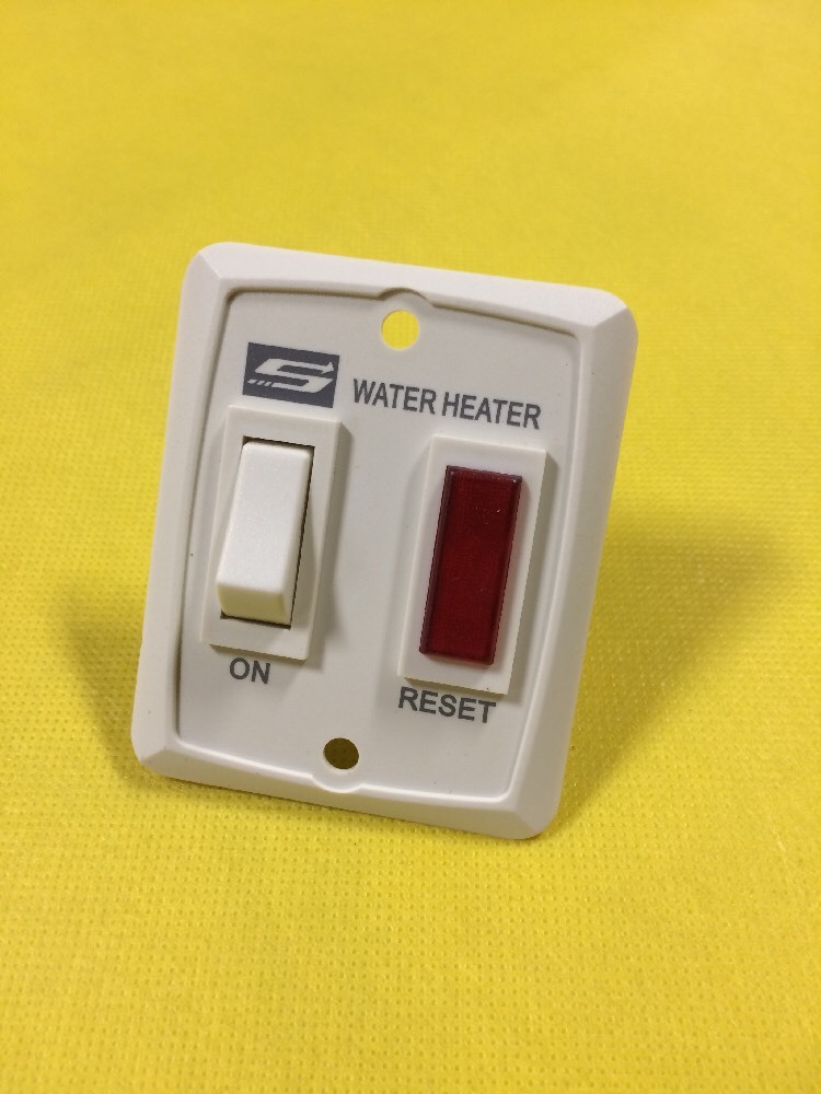 Suburban RV Water Heater Switch W/ Red Indicator Light (for the gas side).