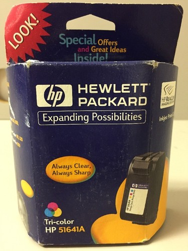 Lot Of 3 HP 51641A Tri ColorPrinter Ink Cartridge Hewlett Packard