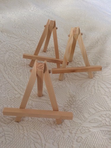 Art Easels Wood Display 4-5”  Art Easels Natural Wood Great Display Party
