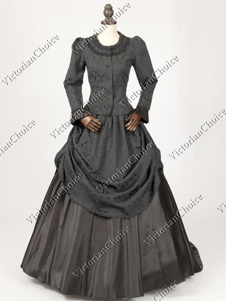 Civil War/Victorian Era Draped Bustle Gown - Size XL