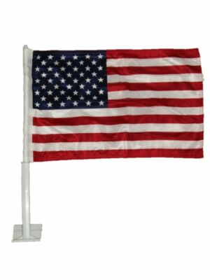 12x15 USA American Double Sided Car Window Vehicle 12''x15'' Flag HEAVY DUTY 100D