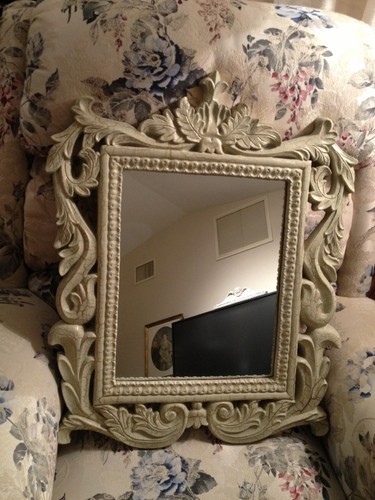 FRENCH ROCOCO STYLE CARVED Dressing Table VICTORIAN STYLE MIRROR ROMANTIC