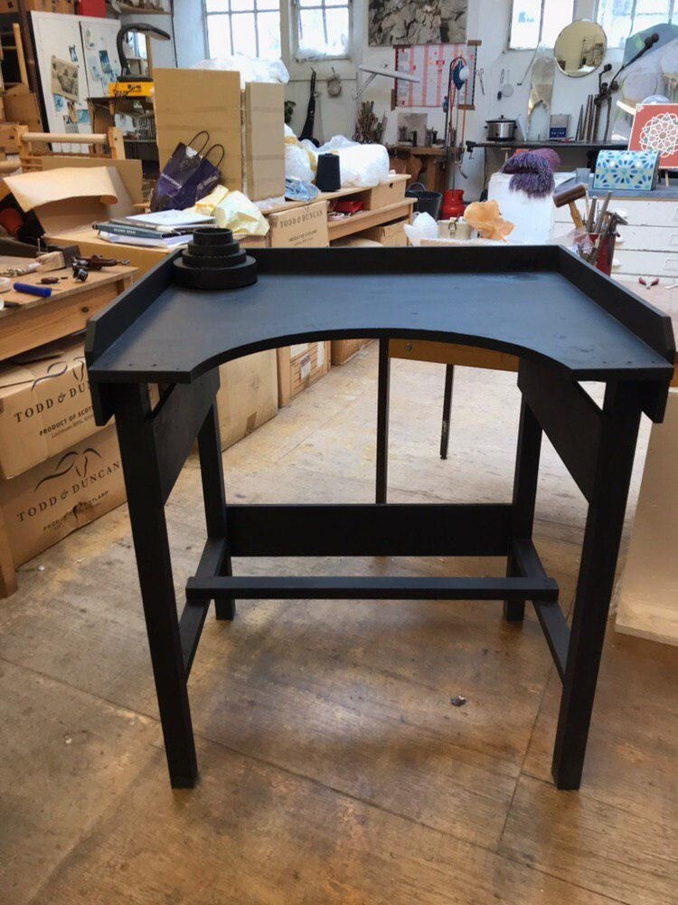 Jewellers Work Bench with Revolving Burr Stand in Holborn, London