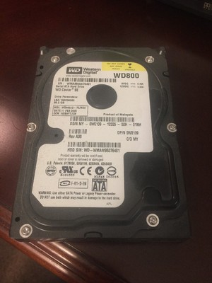 WESTERN DIGITAL WD800JD-75JNA0 80GB SATA HARD DRIVE HDD DCM:HSBACTJCH @J