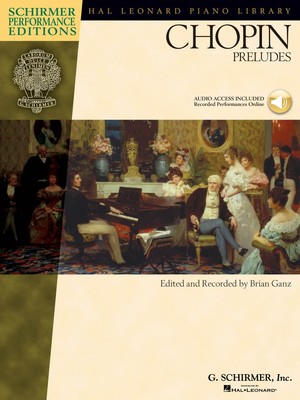 Chopin Preludes Piano Solo Sheet Music Book and Audio NEW 000296523