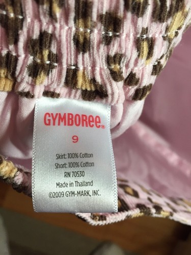 Gymboree Girls Sz. 9 Cheetah Pin Corduroy Skort