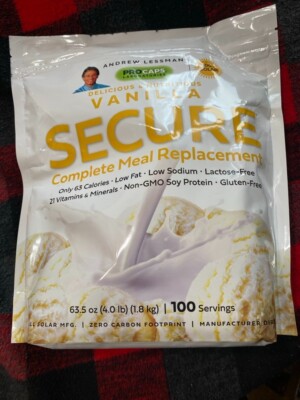 Andrew Lessman Secure Complete Meal Replacement Vanilla 100 Servings