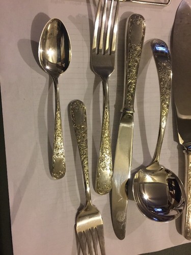 S. Kirk & Son Sterling Silver Old Maryland Engraved 6 Piece Place Setting