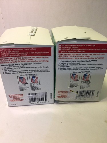 nicorette lozenges 4mg And 2 Mg Bundle (x104)