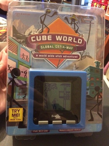 Cube World 2007 Mattel Radica- Global Get A Way -World Wide Stick Adventure New