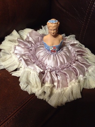 ART DECO STYLE HALF DOLL PIN CUSHION 4