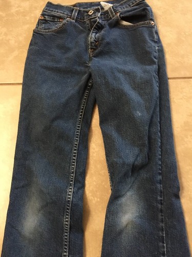 Levis 517 Girls Flare Denim Blue Jeans, Size 16 Slim