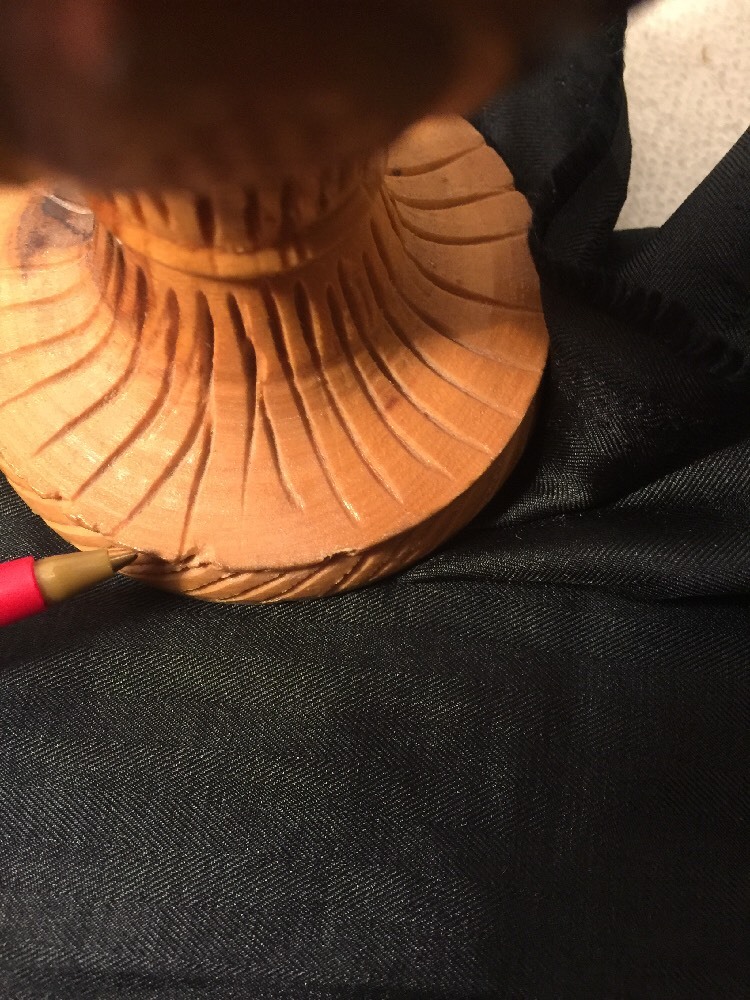 Olive Wood Vase Made In Jordan Figure Camel And Palm Tree Design