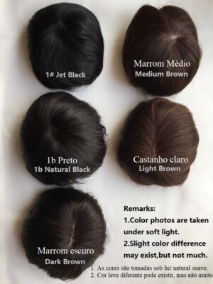 5.5''x6.3'' Left/Right/Middle Silk Top Part Best Virgin Human Hair Topper 10''~18''
