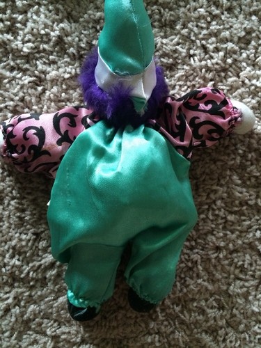 Three clown dolls with Porcelain heads collectibles 9