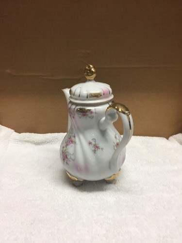 Vintage Lefton China Hand Painted Small Teapot