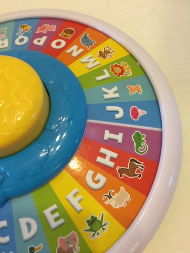 Leapfrog Alphazoo Spinner ABC Alphabet Letter  Spin Baby Toy Educational