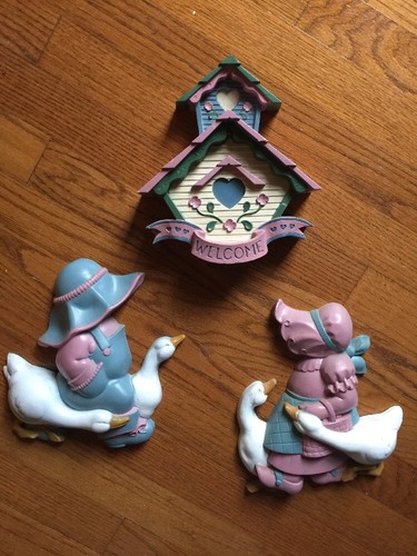 Burwood Home Interior Welcome Birdhouse Goose Vintage Country Mold Wall Hanging