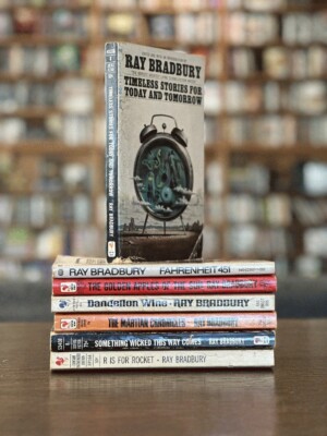 Lot of 7 pb Ray Bradbury Dandelion Wine; Golden Apples; R is for Rocket; Somet..
