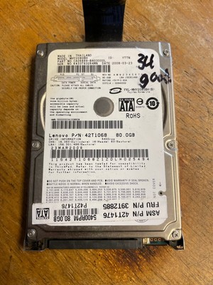 Fujitsu 80GB Internal 5400RPM 2.5'' (MHY2080BH)