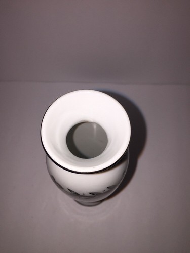 Vintage Lefton China Hand Painted 25th Anniversary Bud Vase Japan