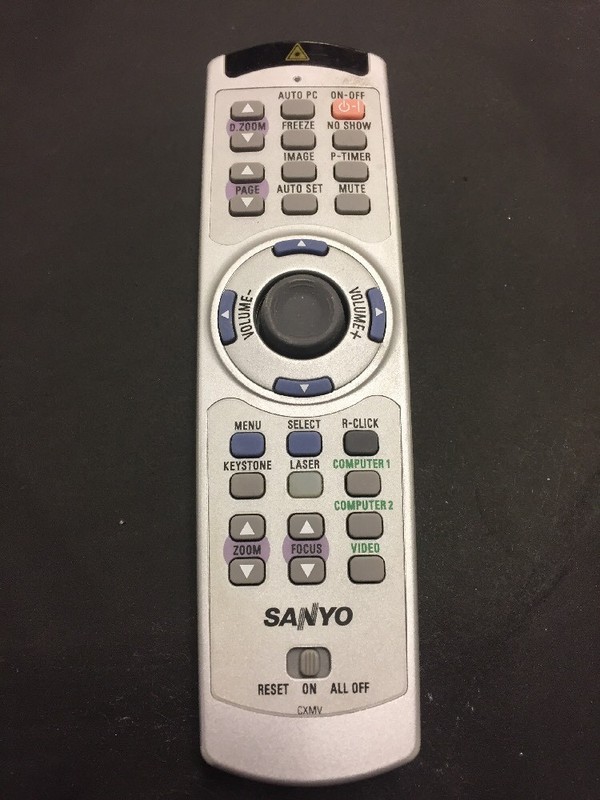 Sanyo Cxmv Remote Control For The Sanyo Plcsc10 & Plcxc10 Projectors
