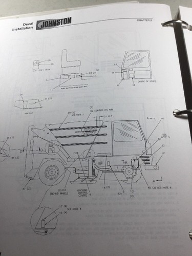 Johnston 3000 JD Broom Parts Manual