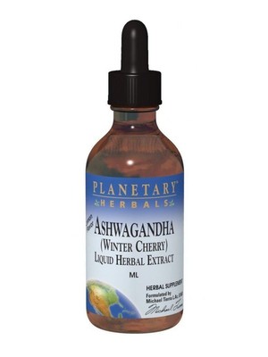 Planetary Herbals Ashwaganda Root Fluid Extract - Лимон 2 унции жидкости