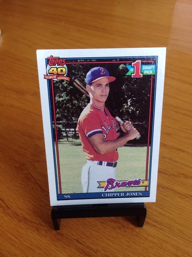 Chipper Jones #10 Autograph 8x10 Photo Atlanta Braves Authentic W/ Rookie Card