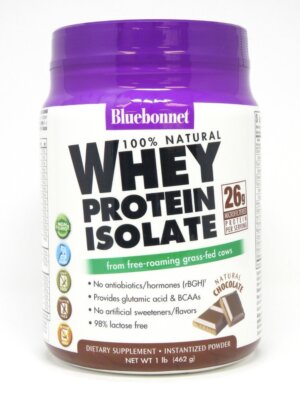 Bluebonnet Whey Protein Isolate Шоколад 1 фунт порошка