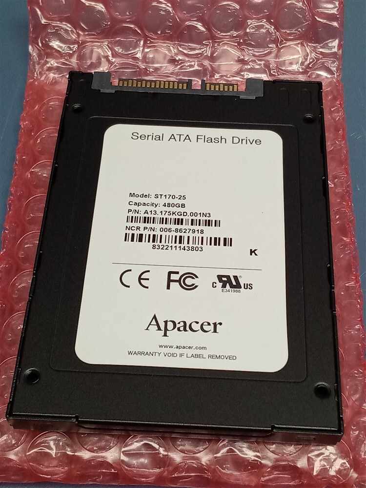 ★美品★②　Apacer SATA SSD 1TB　★使用25時間★台湾製造★ Industrial Product - Apacer